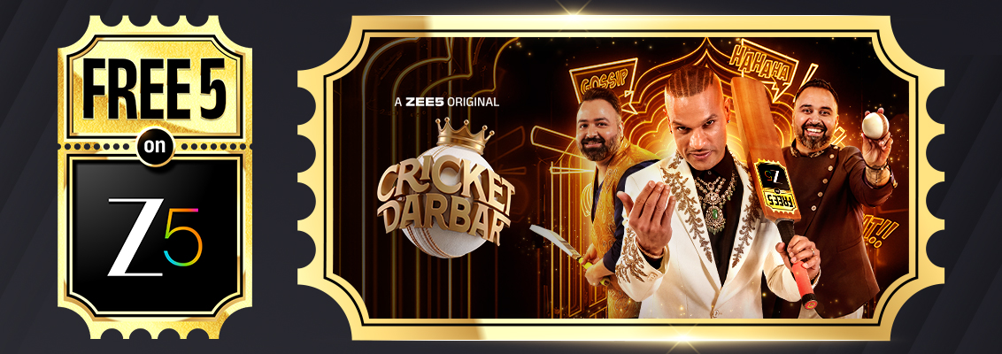 Shikhar Dhawan and Adah Sharma during a lively Cricket Darbar episode discussing T20 cricket on ZEE5