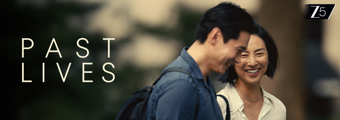 Greta Lee and Teo Yoo in Past Lives, a heartfelt romantic drama exploring love, fate, memory and the impact of life-changing choices.