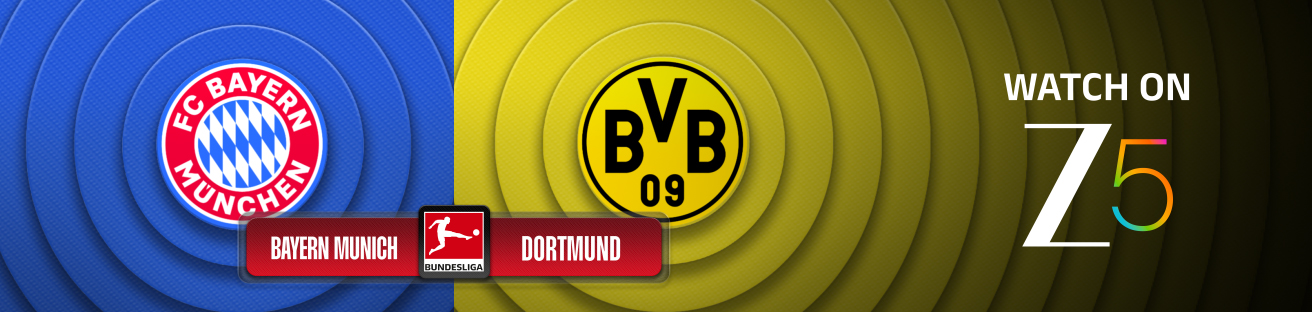 Bayern Munich vs. Borussia Dortmund stream on Zee 5